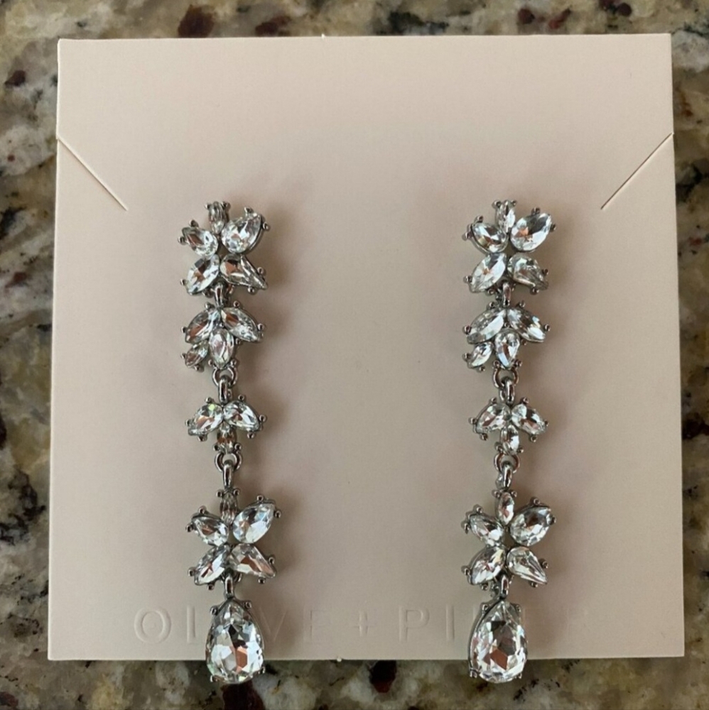 Olive + Piper drop earrings bridal
